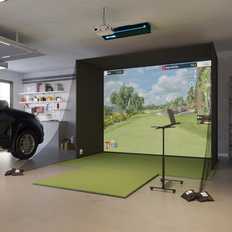 TruGolf Apogee SwingBay : in a SwingBay enclosure, projector setup