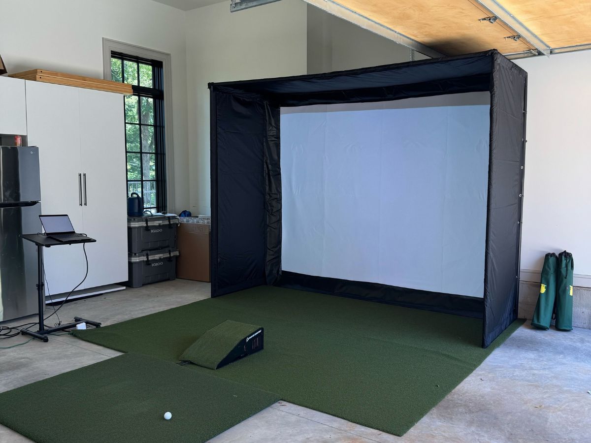 Golf simulator impact screens