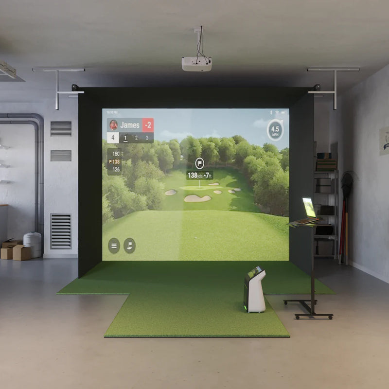 Garmin Approach R50 Retractable : with impact screen, projector setup
