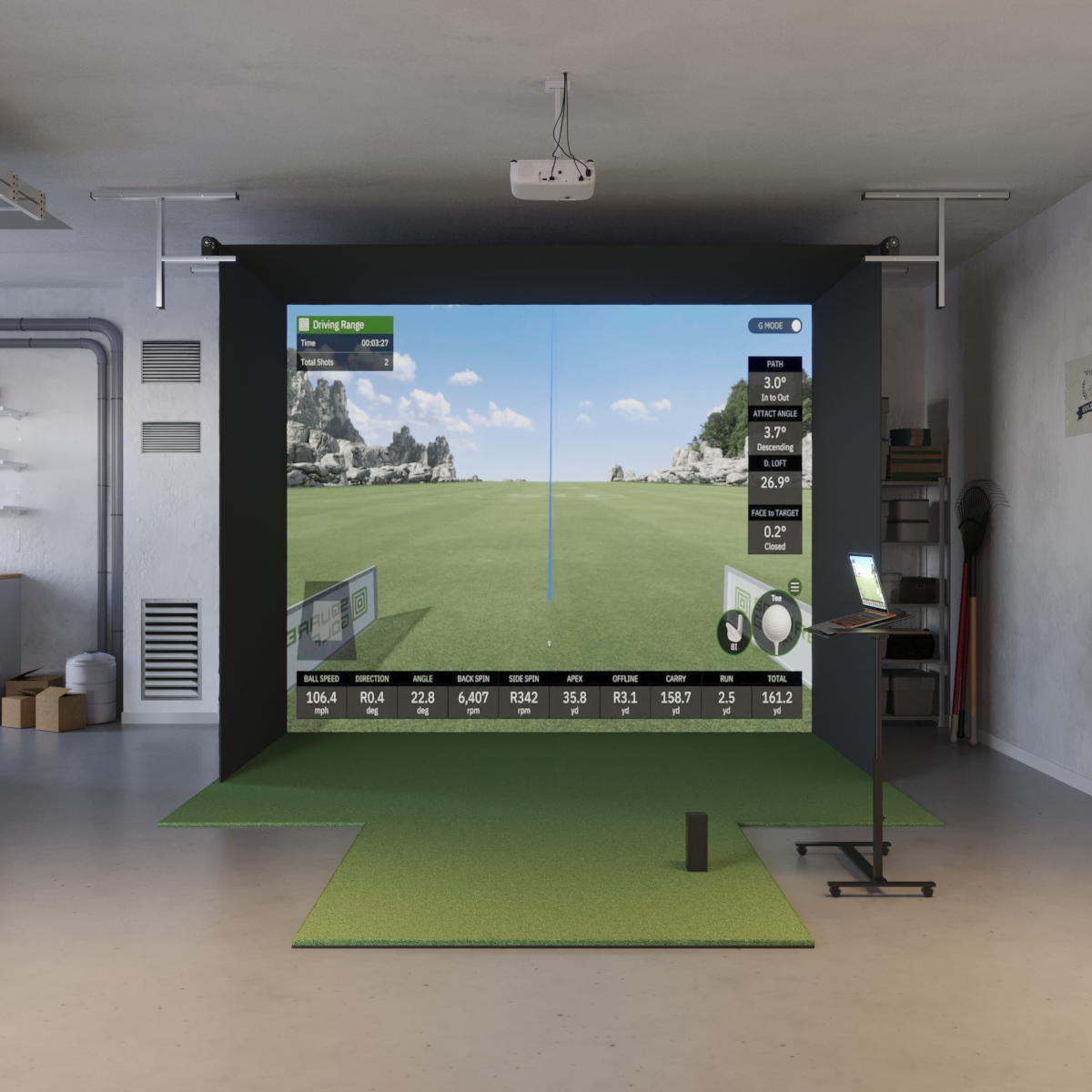 Square Golf Retractable Simulator Package – Buy from Rain or Shine