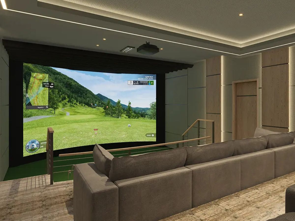 Custom golf simulator rooms